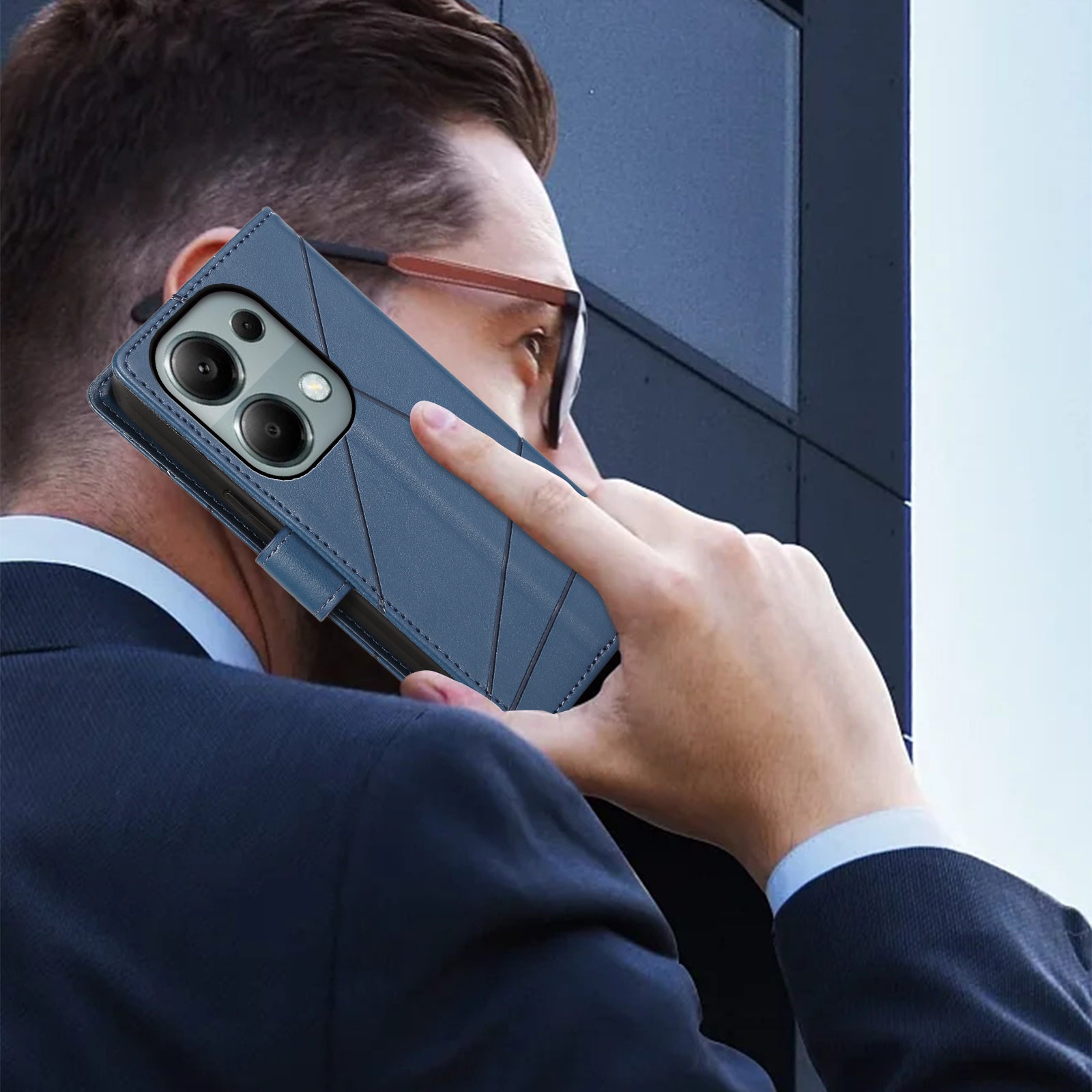 DF-06 For Xiaomi Redmi Note 13 Pro 4G / Poco M6 Pro 4G Case Line Imprinted Leather Phone Cover DF-06 For Xiaomi Redmi Note 13 Pro 4G / Poco M6 Pro 4G Case Line Imprinted Leather Phone Cover